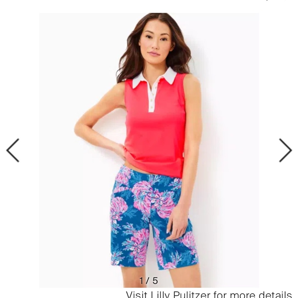 - Lilly Pulitzer Reid shorts multi For the fans golf, size 6, new